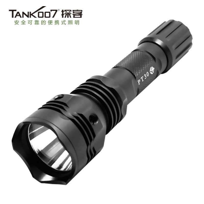 TANK007探客PT30戰(zhàn)術強光手電筒 夜騎露營防身手電